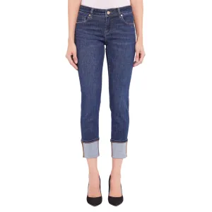 Low Maintenance Gaud?? pantalone skinny in jeans da donna con risvolto 421BD26004 blu