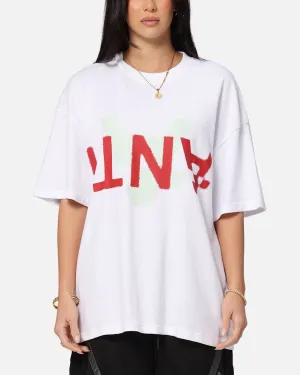 Eco Friendly Fabric The Anti Order Echo Spray Drop Shoulder T-Shirt White