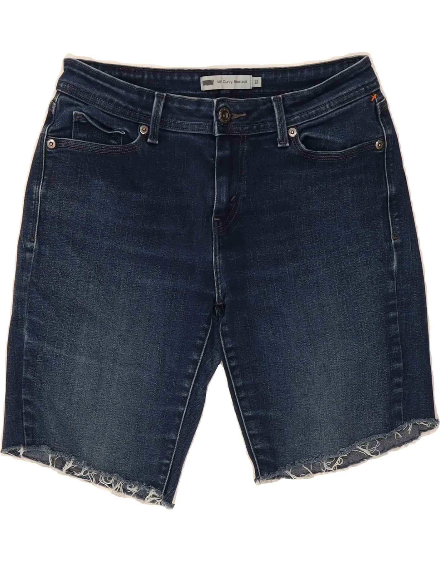 LEVI'S Womens Curvy Denim Shorts US 12 Large W31  Blue Cotton Father's Day gift animal print shorts