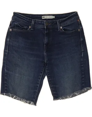 LEVI'S Womens Curvy Denim Shorts US 12 Large W31  Blue Cotton Father's Day gift animal print shorts