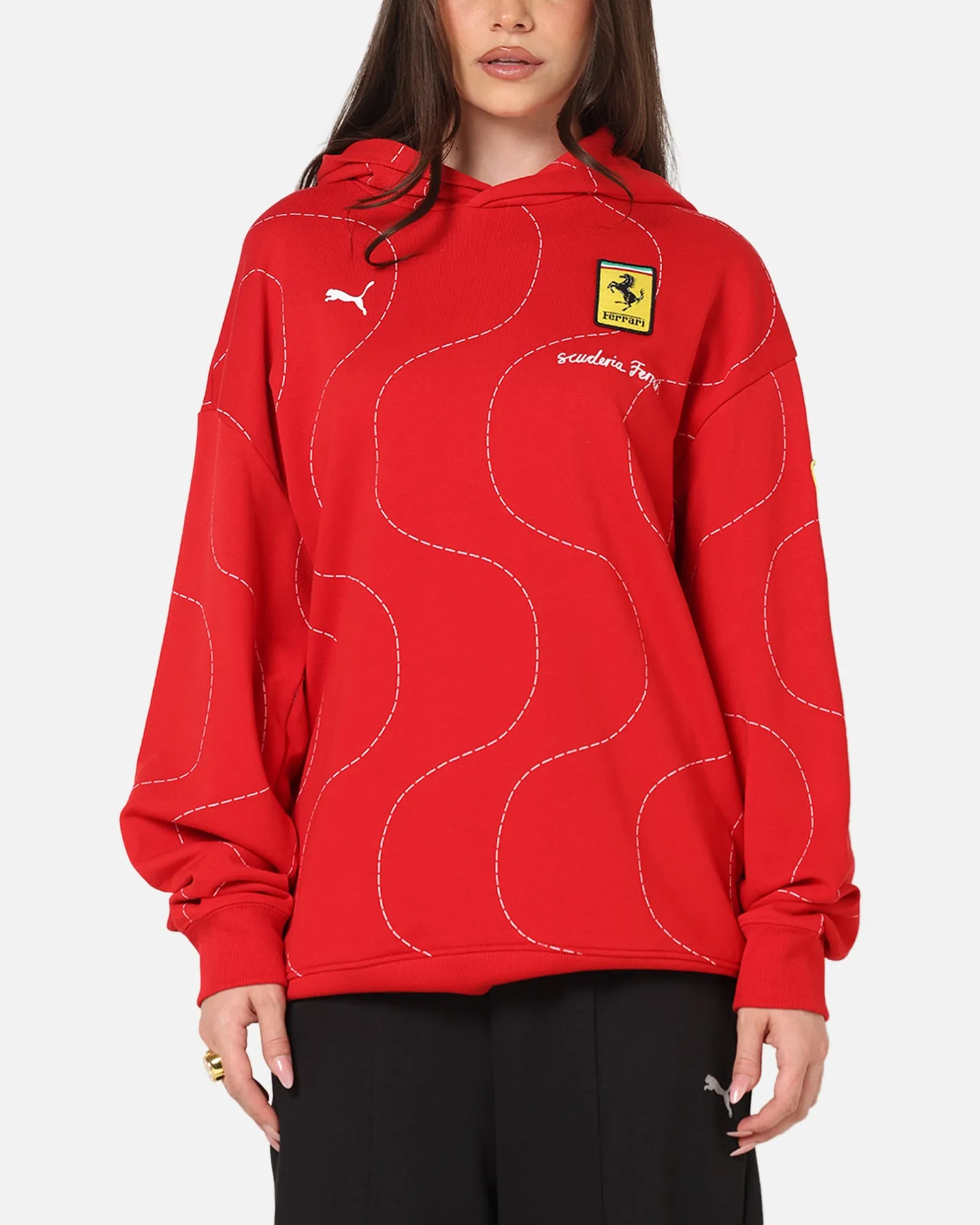 Puma X Scuderia Ferrari Monza Hoodie Rosso Corsa Tennis wear
