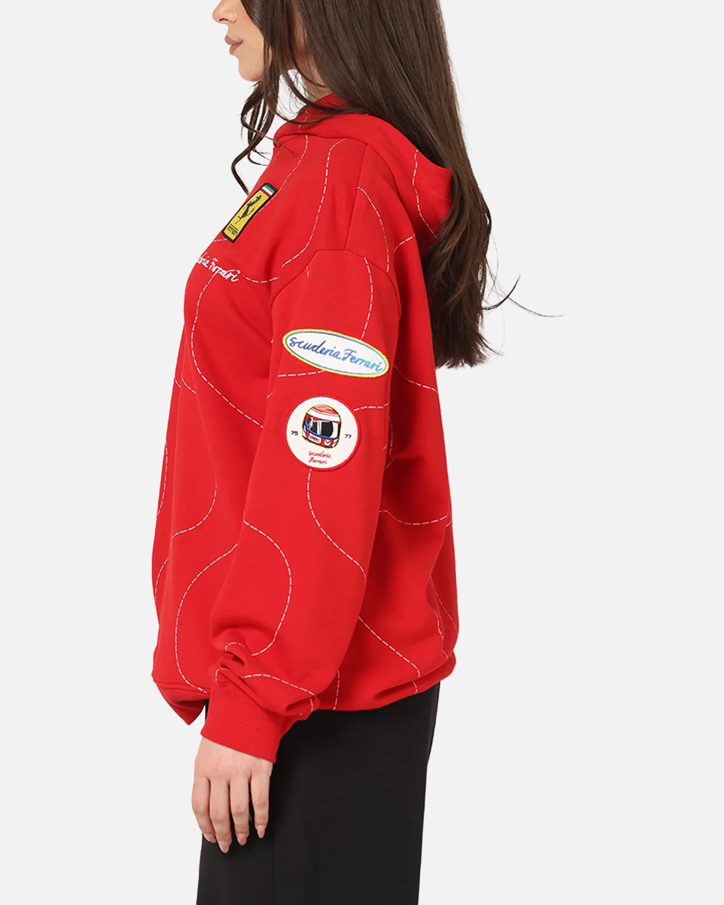 Puma X Scuderia Ferrari Monza Hoodie Rosso Corsa Weekend Outfit Street Light