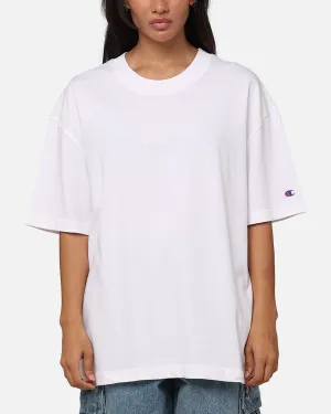 Champion Heritage New Script T-Shirt White Light Outfit