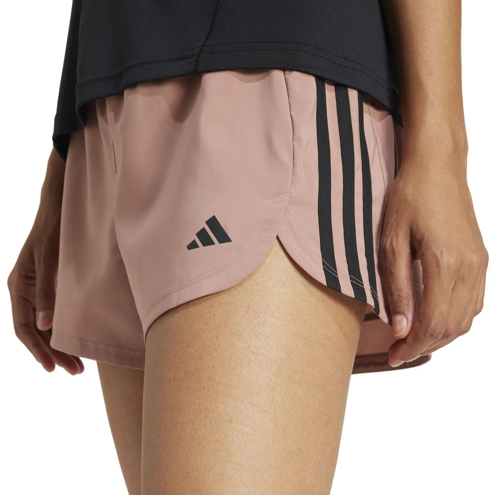 adidas Pacer Woven High-Waisted Womens Shorts Fresh Look Durable Material