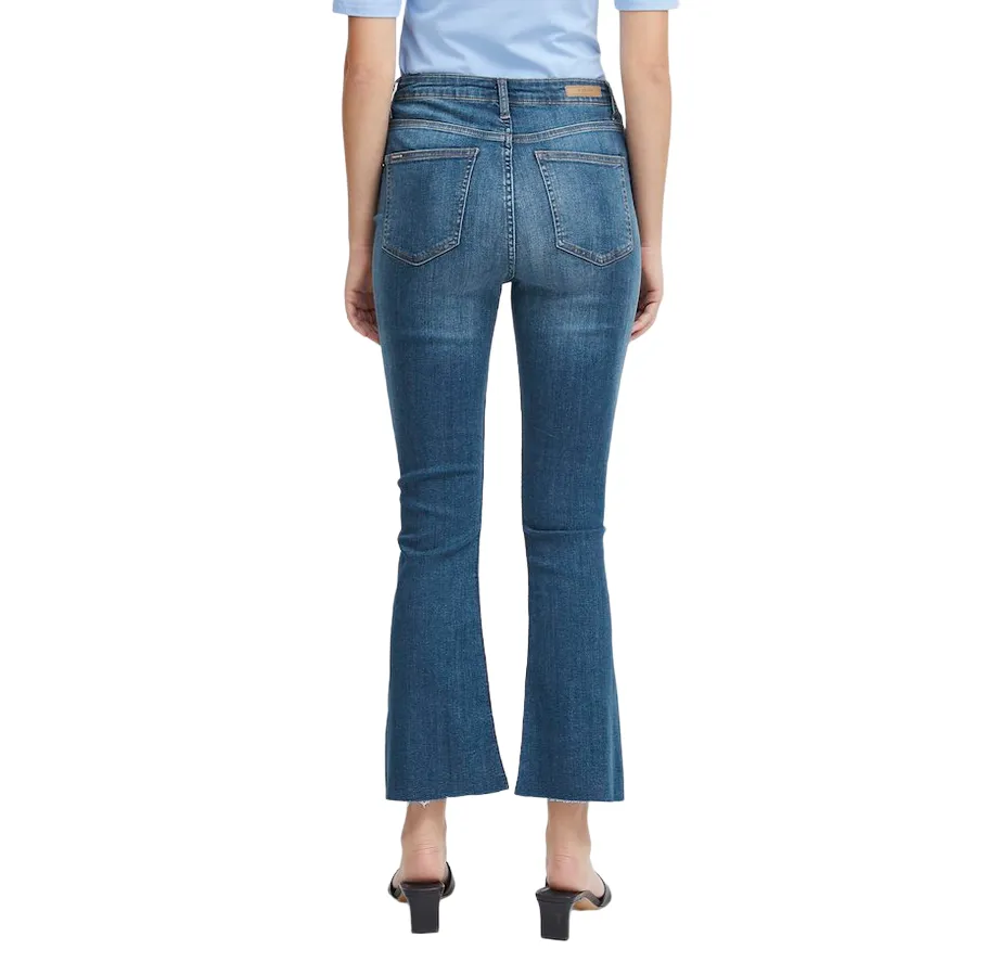 b.young pantalone jeans da donna svasati LOLA LUNI 20814291 200461 blu medio Polished Look