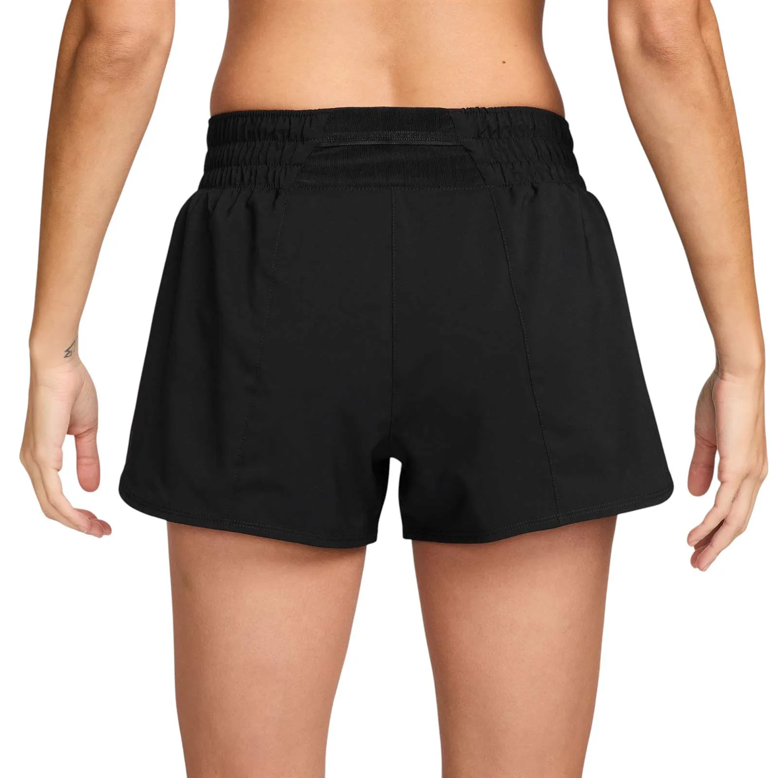 Nike One Swoosh Womens Dri-FIT Mid-Rise Loose 3" Brief-Lined Running Shorts cycling attire