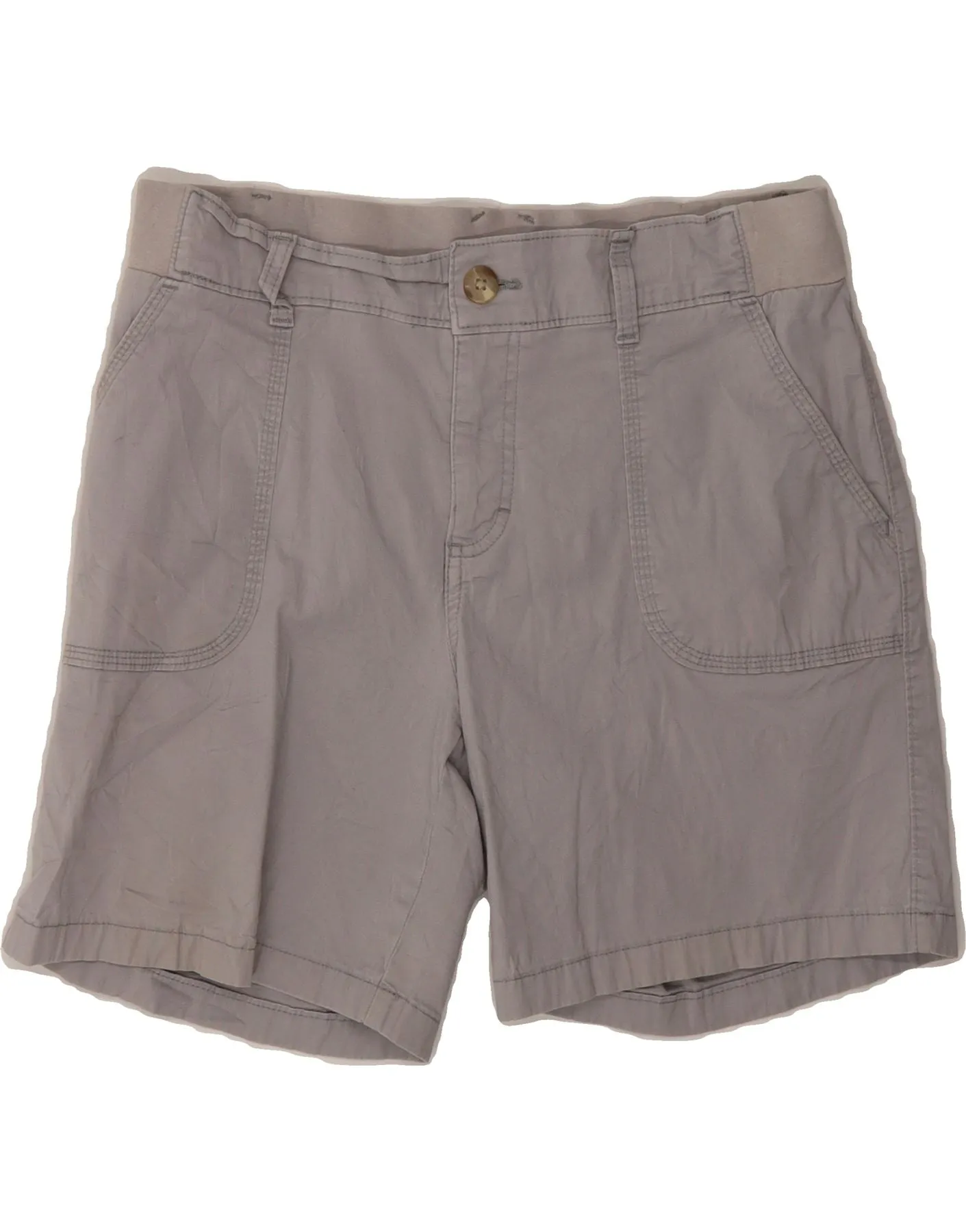 entertainment industry LEE Womens Riders Mid Rise Shorts Size 10 Medium W30  Grey Cotton