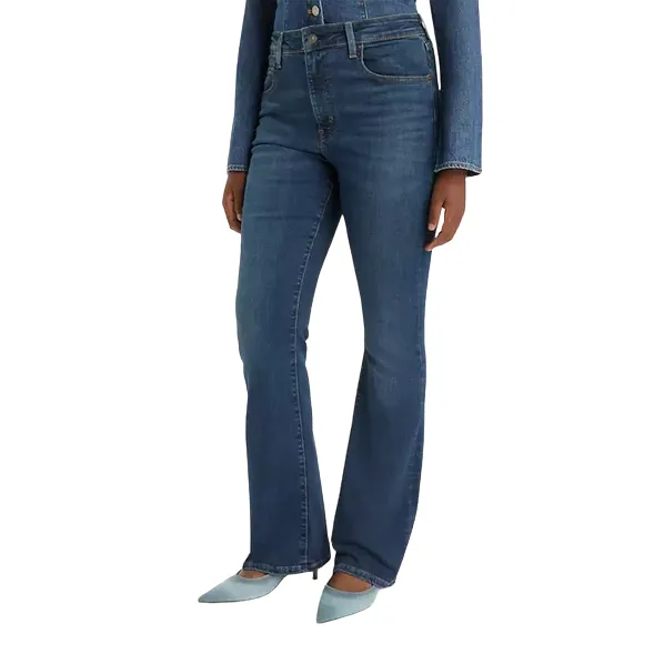 Levi's pantalone jeans da donna a vita alta a zampa 725 blu scuro Smooth Form Outfit Ready Style