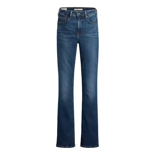 Student Outfit Streetwear Fan Work Meeting Beach Day Levi's pantalone jeans da donna a vita alta a zampa 725 blu scuro