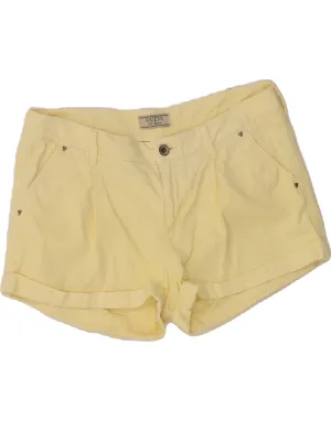 Adjustable Fit Flex Foam Insert GUESS Womens Denim Shorts W30 Medium  Yellow Cotton
