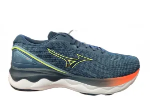 Mizuno Wave Skyrise 3 scarpa da corsa J1GC220981 smoke blue-neo lime-neon flame practical - elegance