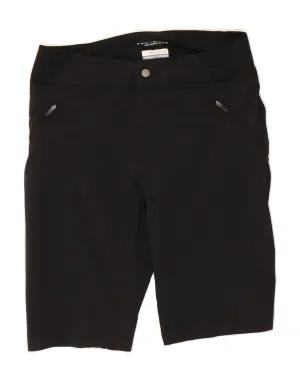 Chafe Free Edging Stretchable Waistband COLUMBIA Womens Omni-Shade Casual Shorts US 8 Medium W32 Black Nylon