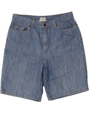 Easy Comfort Fit L.L.BEAN Womens Classic Fit Denim Shorts US 12 Large W34  Blue Cotton