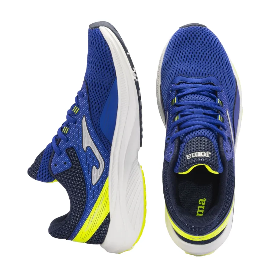running in a ski lift area shoes Joma scarpa da corsa da uomo Active 2405 blu-giallo limone