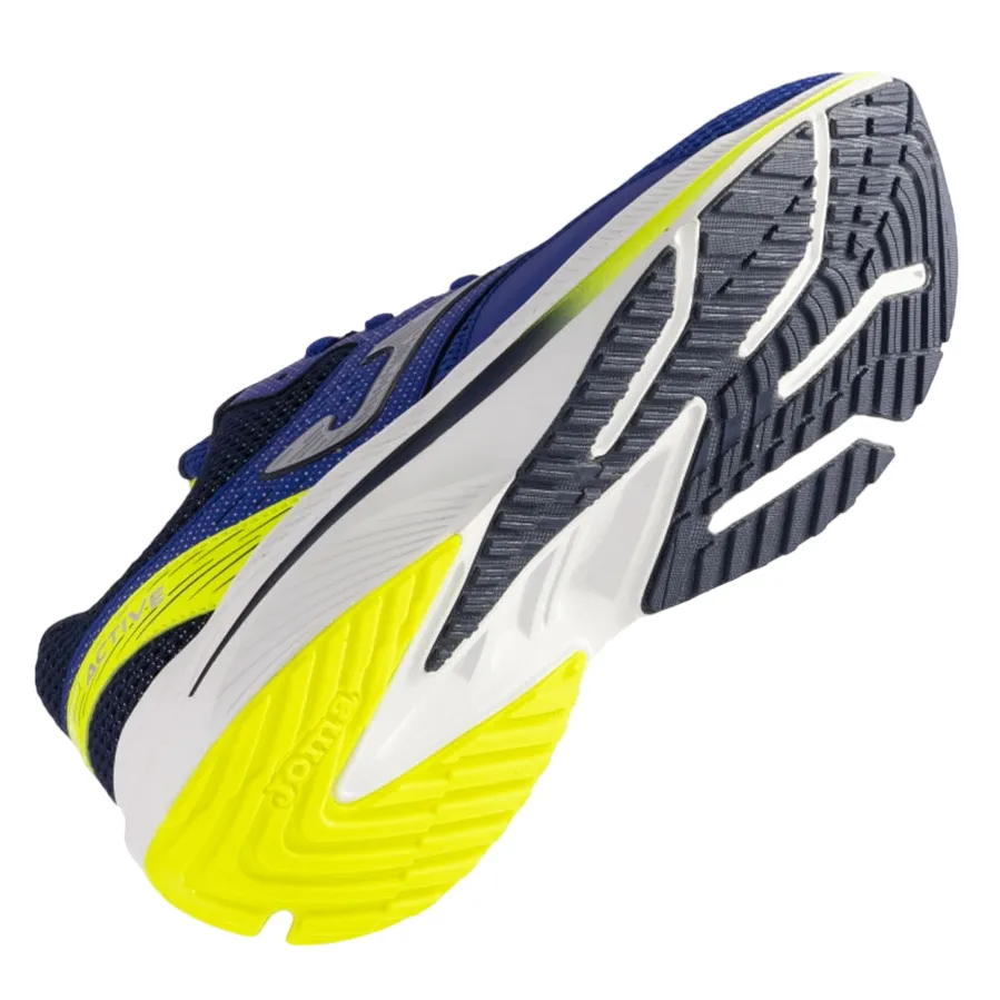 Joma scarpa da corsa da uomo Active 2405 blu-giallo limone running in a temperate area