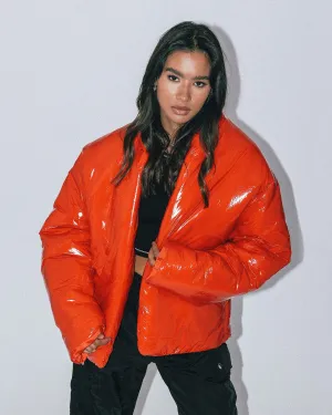 Core Fit Club Paradise  Paxton Puffer Jacket Red