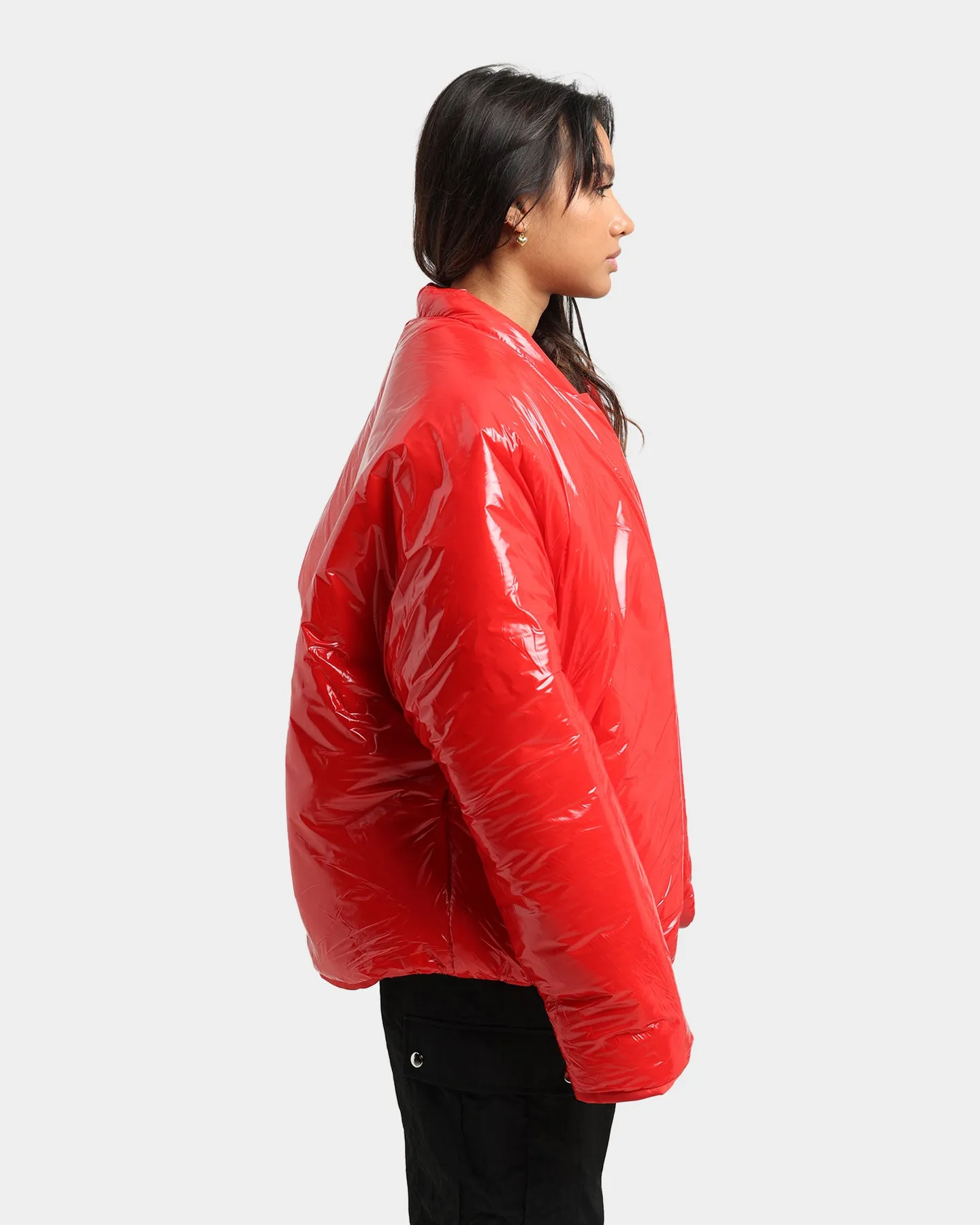 Club Paradise  Paxton Puffer Jacket Red Ventilated Back Disrupt