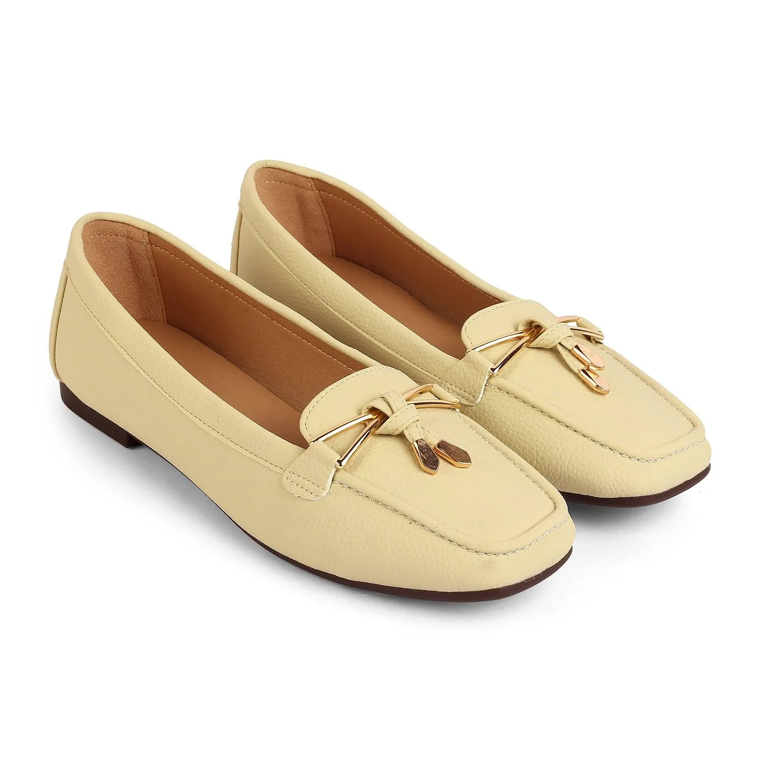 Tresmode Coyent Green Women's Casual Loafers Simple Slip-on Design