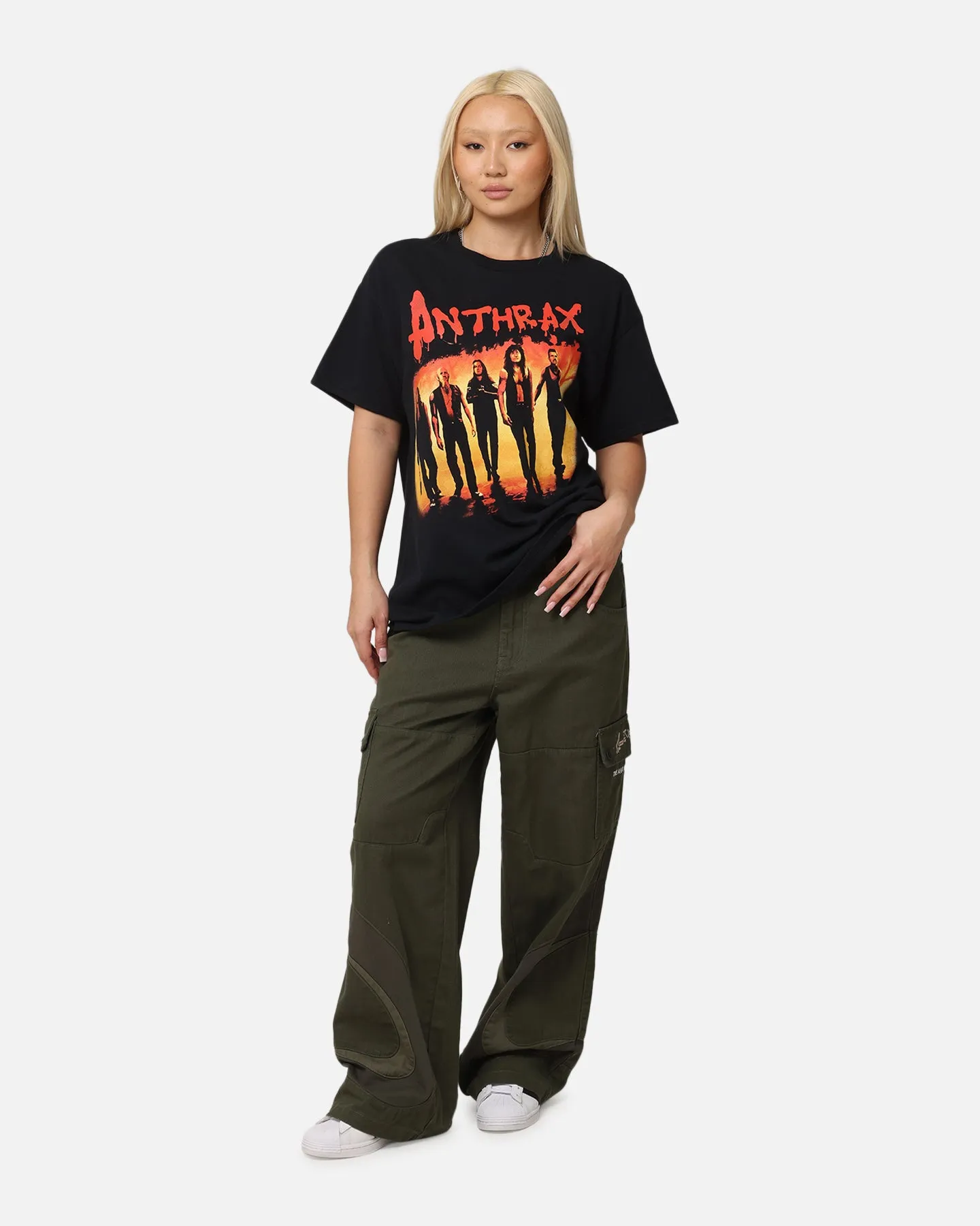 Abstract print Anthrax Coney Island T-Shirt Black