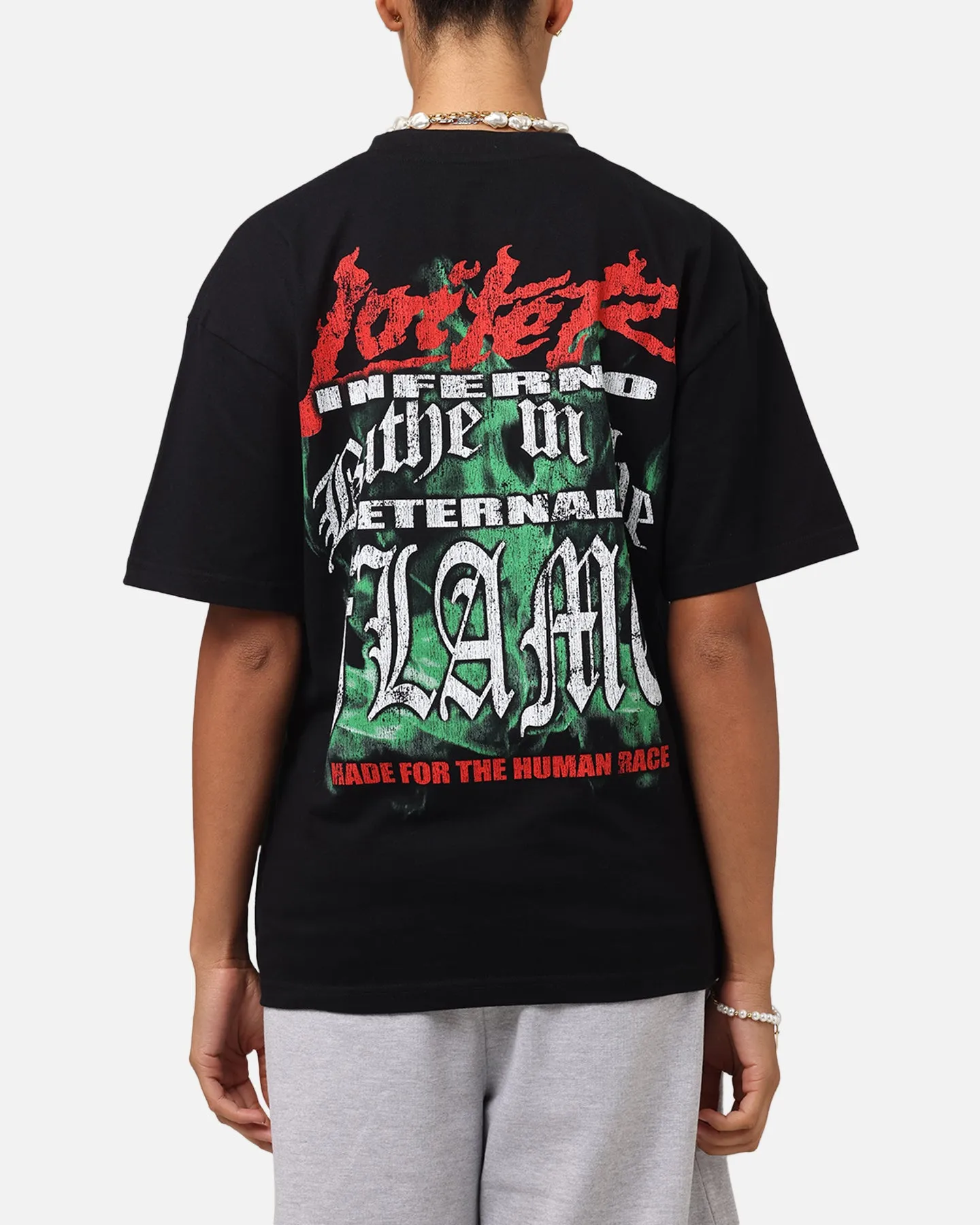 Loiter Inferno Drop T-Shirt Black Garment Dyed Finish Eco Friendly Production