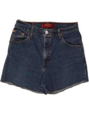 LEVI'S Womens 550 High Rise Denim Shorts US 10 Large W30 Blue Cotton Breathable Performance Fit mix and match