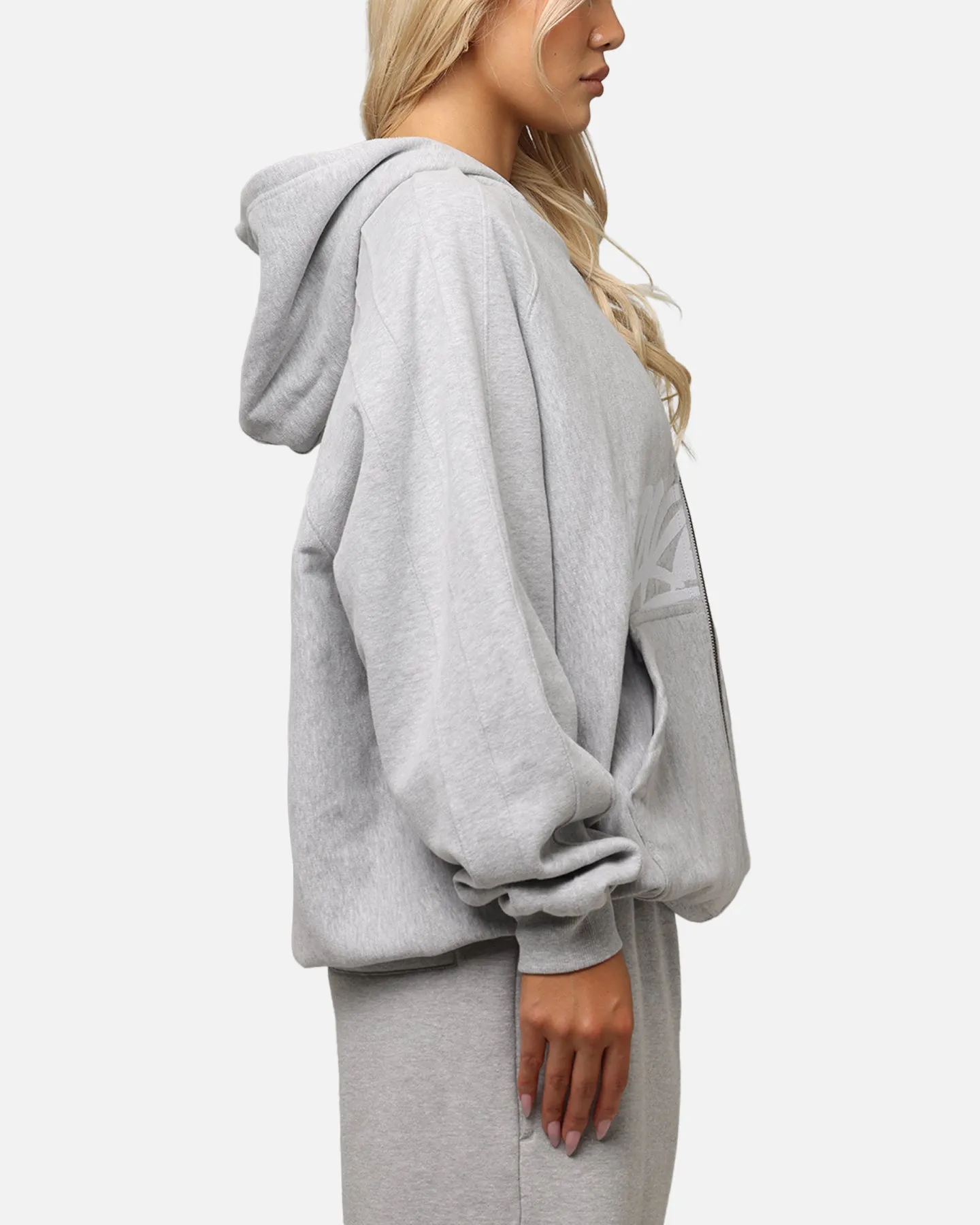 Multipack Deal Seamless Side Construction Carre Grit Zip Hoodie Grey Marle