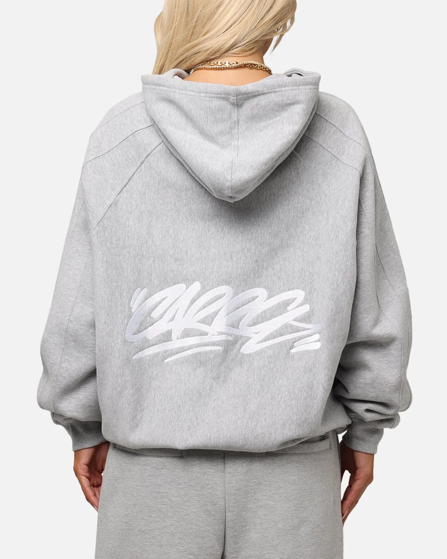 Functional Fashion Carre Grit Zip Hoodie Grey Marle