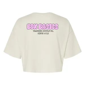Women's Bubble Crop Tee Soft Touch Texture