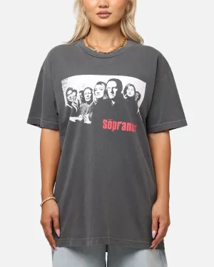 The Sopranos Post Established 1999 Vintage T-Shirt Faded Black Minimalist Look Bright and Bold