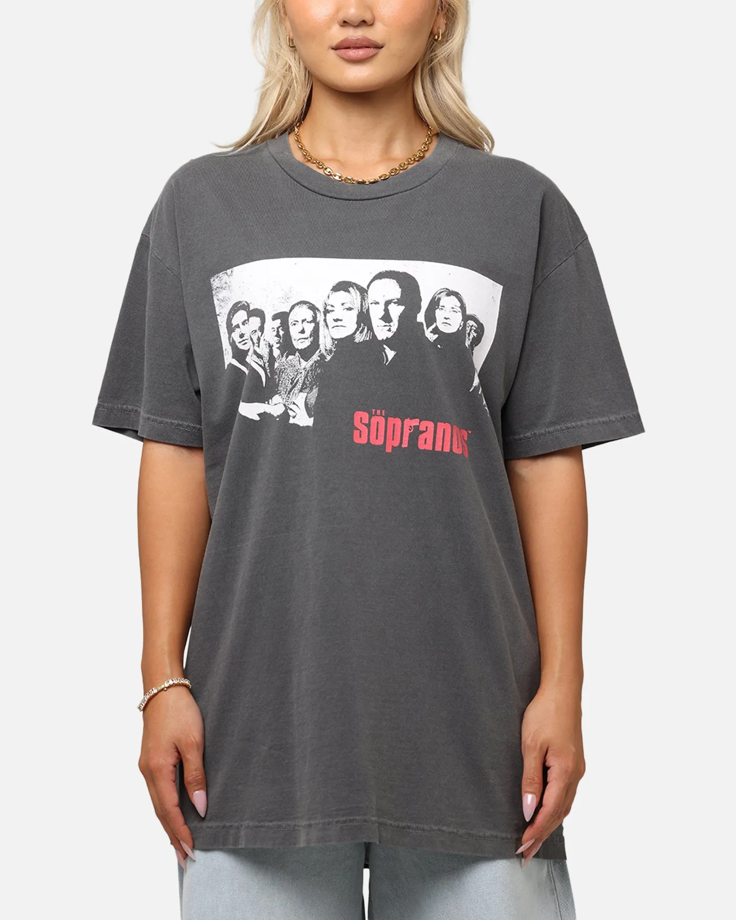 The Sopranos Post Established 1999 Vintage T-Shirt Faded Black Minimalist Look Bright and Bold