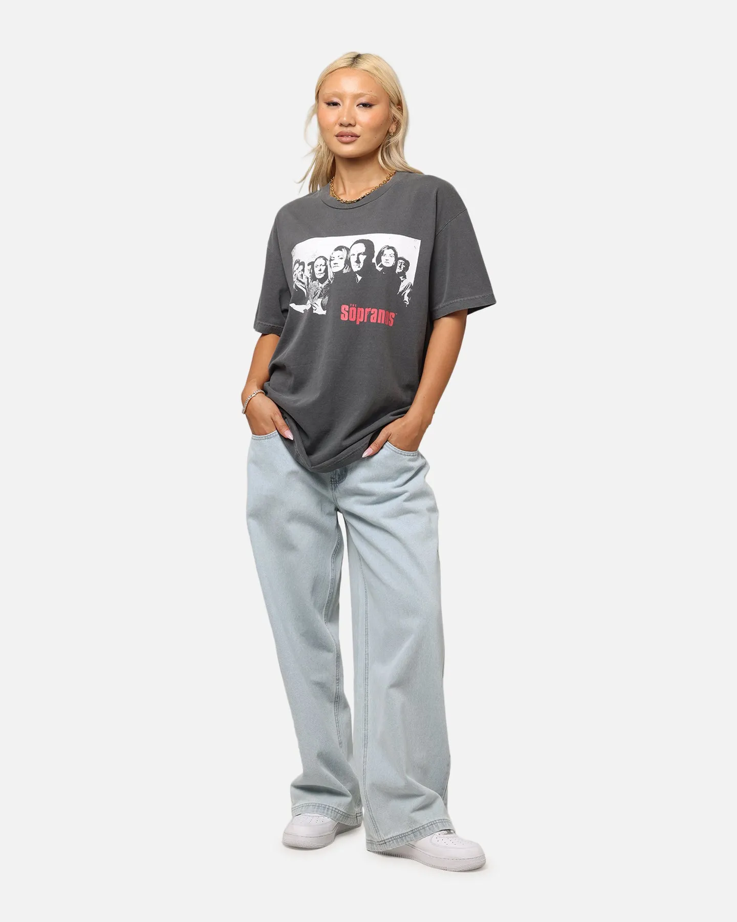 The Sopranos Post Established 1999 Vintage T-Shirt Faded Black Cozy Layers