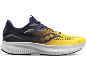 Saucony scarpa da corsa da uomo Ride 15 S20729-65 giallo blu notte Outdoor Adaptability supinated foot shoe support