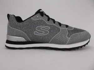 Skechers scarpa sneakers da donna Shimmer Time 117 LTGY grigio chiaro stretchable shoes