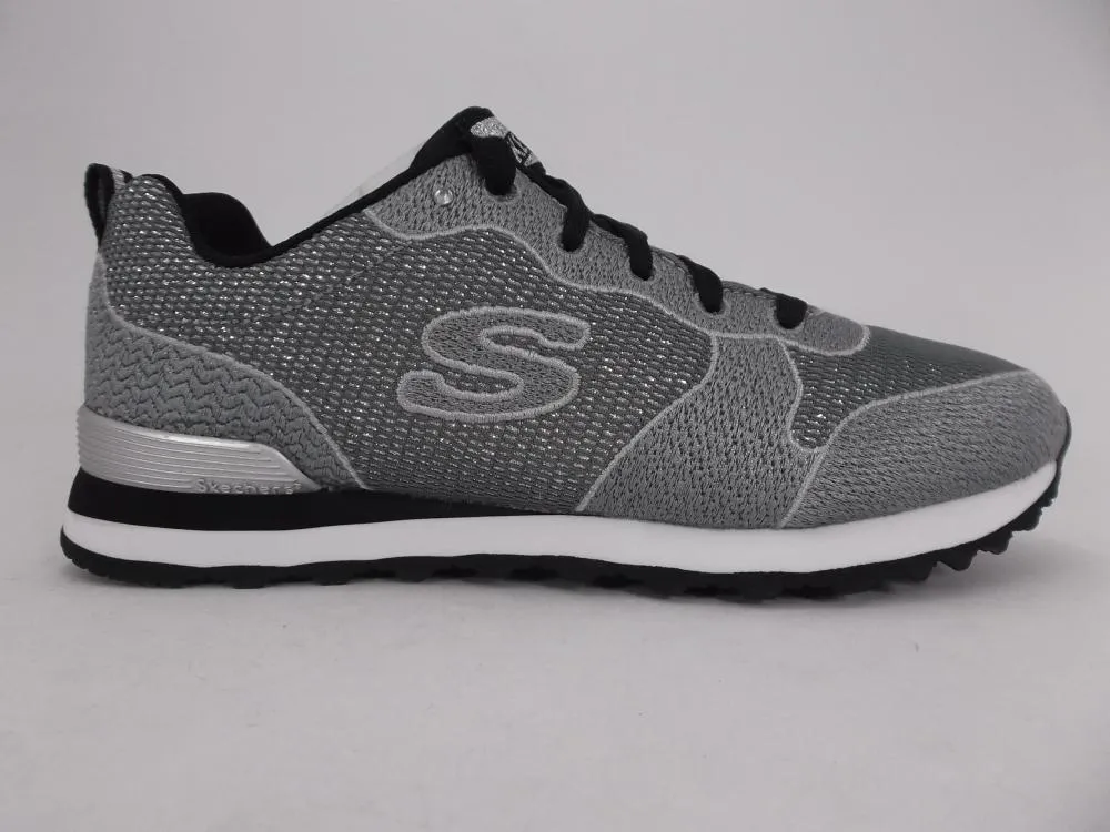 Skechers scarpa sneakers da donna Shimmer Time 117 LTGY grigio chiaro stretchable shoes