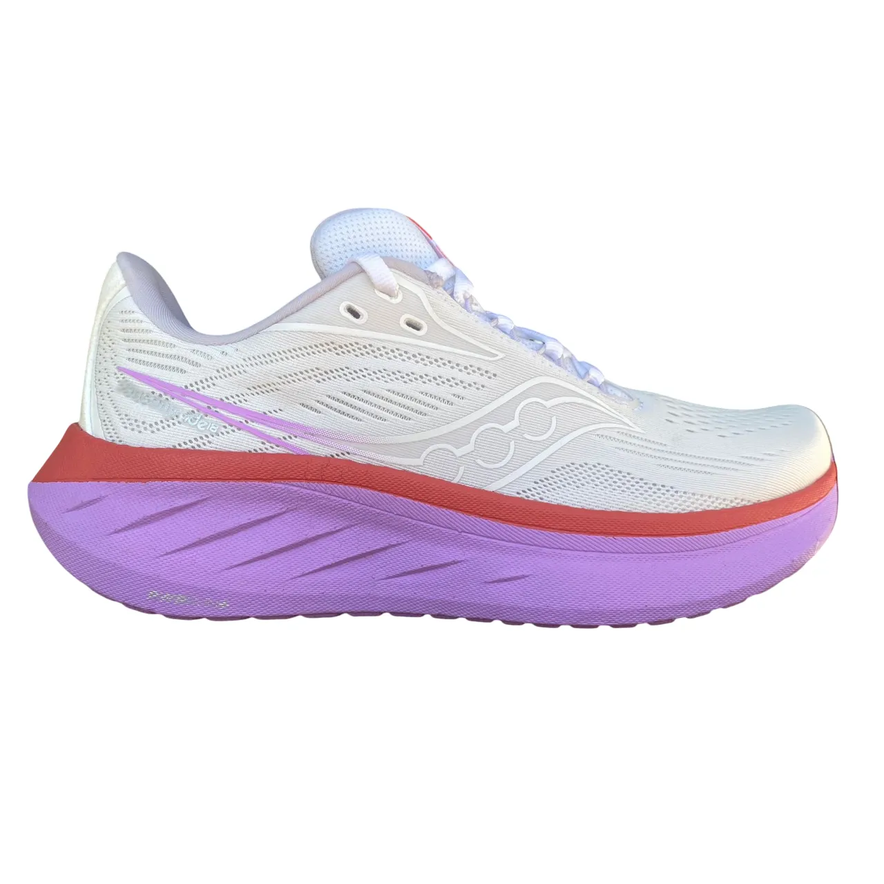 Saucony Ride 18 S11000-240 Scarpe Running Donna Bianco-Corallo Volleyball