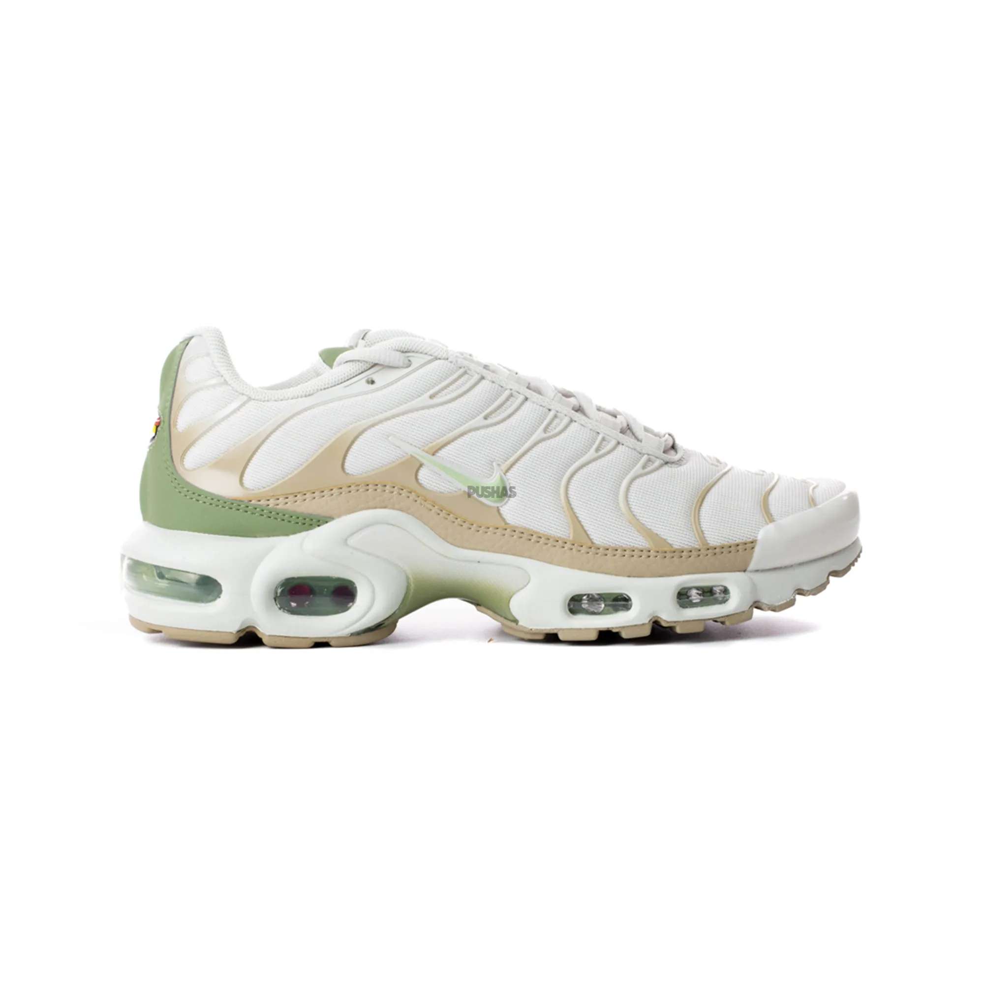 Bouncy Foam Layer Nike Air Max Plus TN 'Light Bone Honeydew Alligator' Women's (2022)