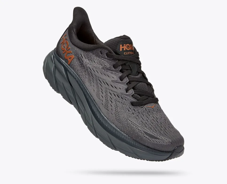 Hoka One One scarpa da corsa da donna Clifton 8 1119394/ACPP antracite-rame cold weather running shoes Ergonomic Heel Counter