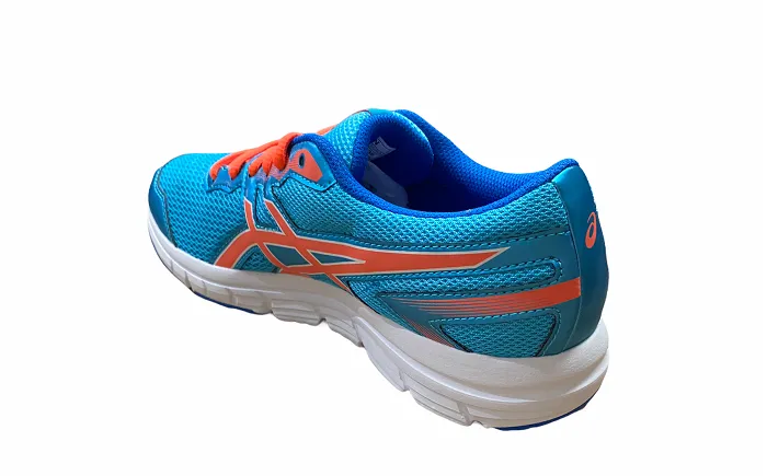 Asics scarpa da corsa da ragazzo Gel Zaraca 5 GS C635N 3906 azzurro-arancione 10K runs Breathable Insole Cover