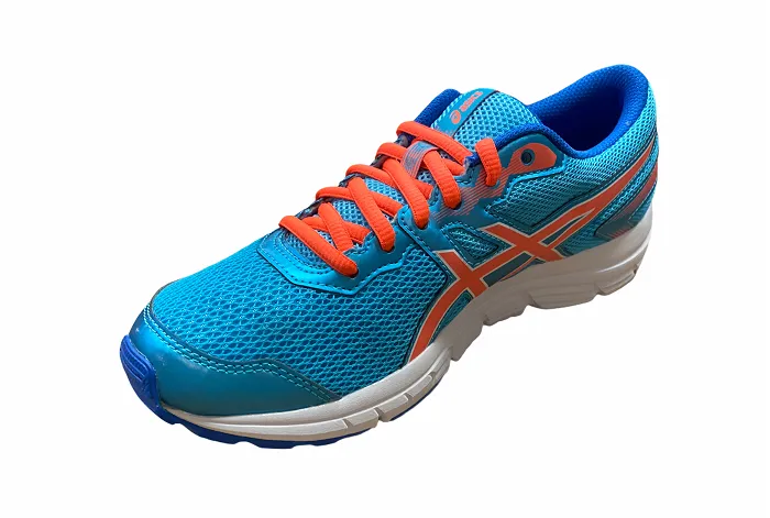 indoor - friendly tennis player shoes Asics scarpa da corsa da ragazzo Gel Zaraca 5 GS C635N 3906 azzurro-arancione