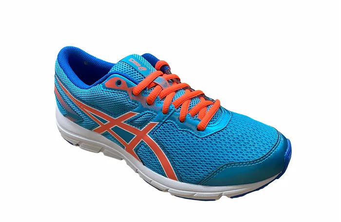 Lockdown Lacing System Decoupled Heel Zone Asics scarpa da corsa da ragazzo Gel Zaraca 5 GS C635N 3906 azzurro-arancione