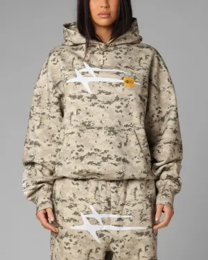 Potoroo like Leather Accents Loiter Hybrid Premium Hoodie Digi Camo