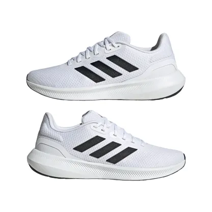Elasticated Tongue Lightweight Running Adidas scarpa da corsa da uomo Runfalcon 3.0 HQ3789 white-black