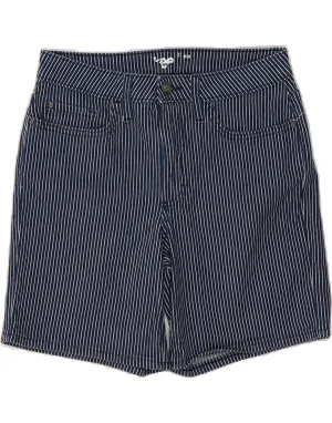 camping clothing LEE Womens Regular Casual Shorts US 8 Medium W30 Navy Blue Pinstripe