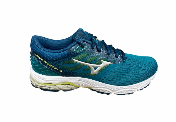 Mizuno scarpa da corsa da uomo Wave Prodigy 3 J1GC201067 blu galassia argento padded tongue shoes