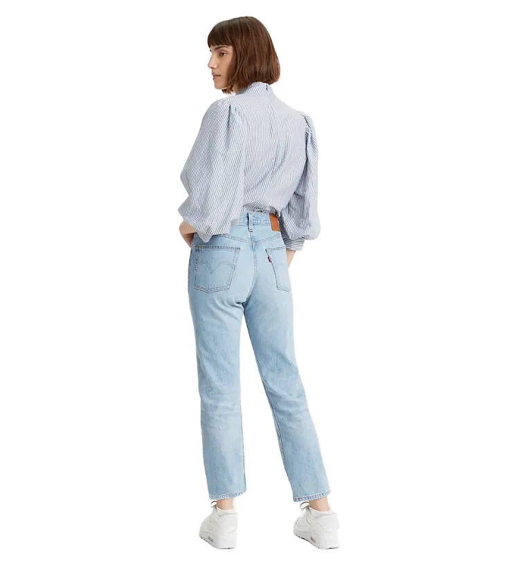 No Gap Waist Levi's pantalone Jeans da donna Cropped 501 Original 362000124 blu chiaro