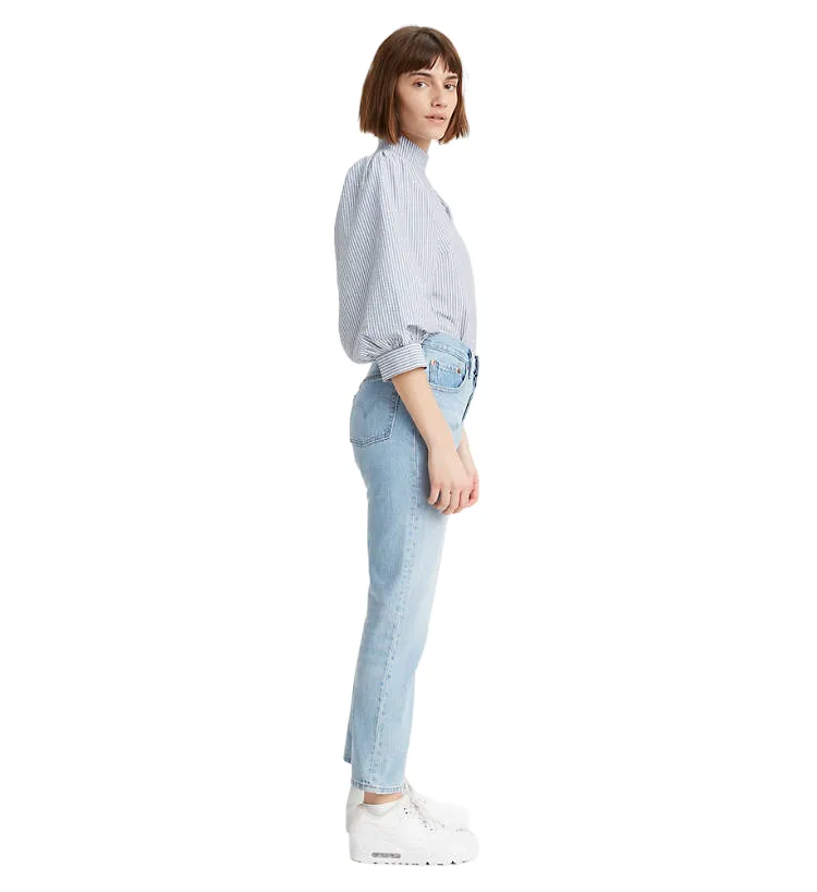 Move With Ease Levi's pantalone Jeans da donna Cropped 501 Original 362000124 blu chiaro