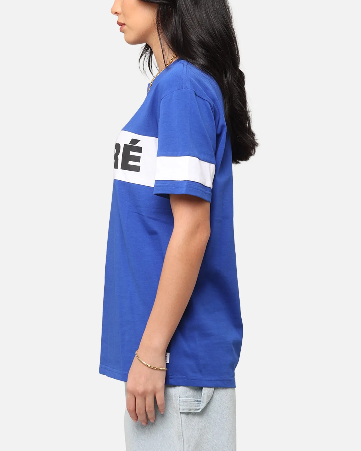 Carre Bars T-Shirt Royal/White Soft Design UVProtectionFinish