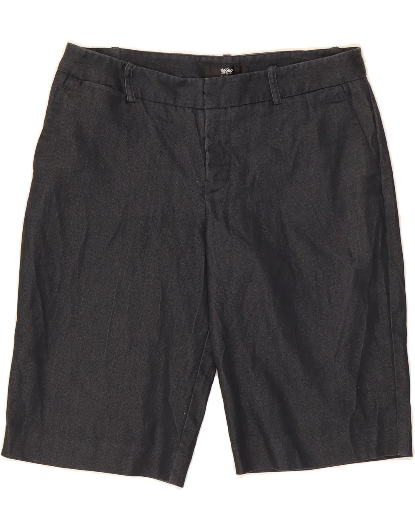 MOSSIMO Womens Chino Shorts US 4 Small W30 Navy Blue Cotton Comfortable clothing