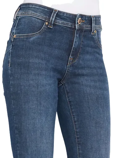 Vibrant Fashion Lover Gaud?? pantalone jeans da donna Jeggings push up 321BD26026 blu medio