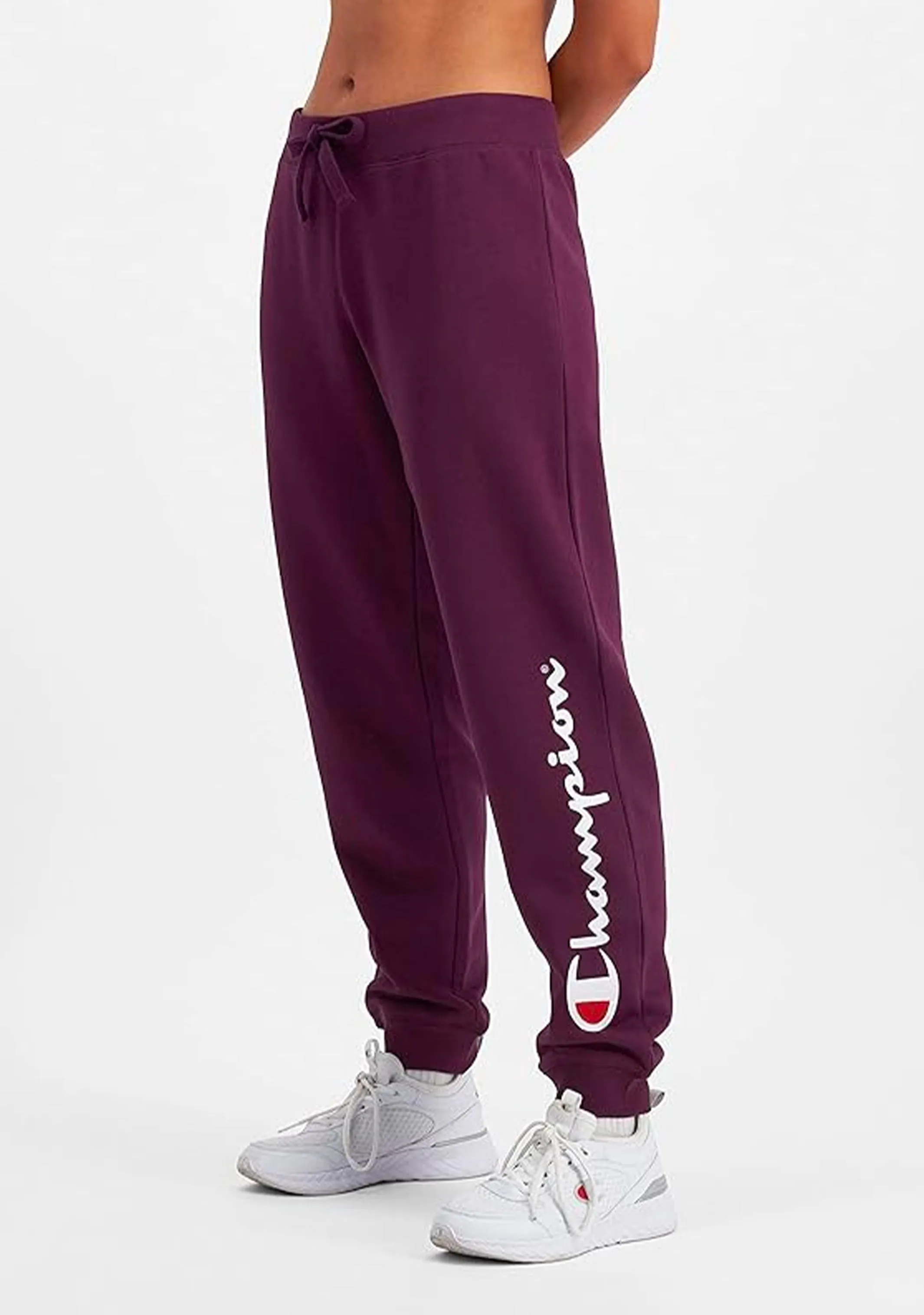 Champion Women??s Script Cuff Pants Purple No Gap Waistband Reversible design